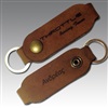 Leather keychain with press stud